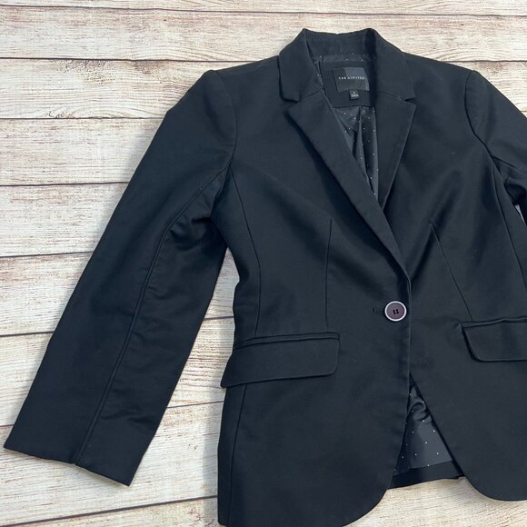 The Limited Black Blazer Size Small Classic Career Professional 1-Button - Picture 10 of 11